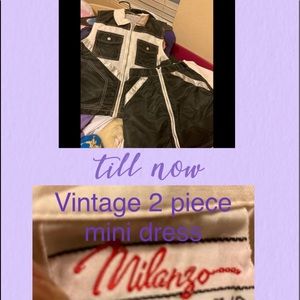 True Vintage Milanzo mini skirt set